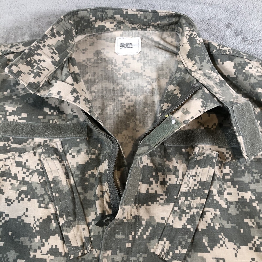 US Army Digital Camo Jacket Mens Large Military Combat Uniform 8415-01-519-8501 - Picture 2 of 16